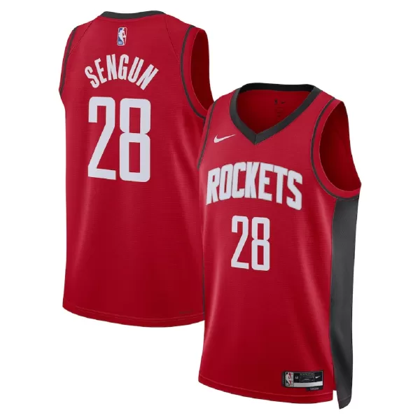 Unisex Houston Rockets Alperen Şengün #28 Red Swingman Jersey - Icon Edition - minejerseys