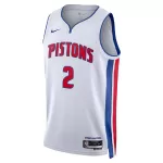 Unisex Detroit Pistons Cade Cunningham #2 White Swingman Jersey - Association Edition - minejerseys