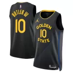 Unisex Golden State Warriors Jimmy Butler #10 Black Swingman Jersey - Statement Edition - minejerseys