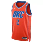 Unisex Oklahoma City Thunder Shai Gilgeous-Alexander #2 Red Swingman Jersey - Statement Edition - minejerseys