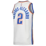 Unisex Oklahoma City Thunder Shai Gilgeous-Alexander #2 White Swingman Jersey - Association Edition - minejerseys