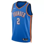 Unisex Oklahoma City Thunder Shai Gilgeous-Alexander #2 Blue Swingman Jersey - Icon Edition - minejerseys