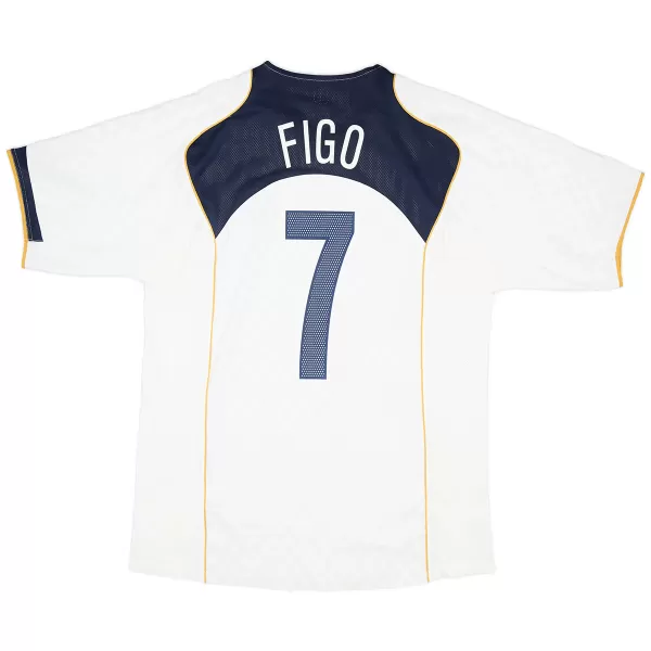 Figo #7 Retro Portugal Away Jersey Euro Cup 2004 - minejerseys