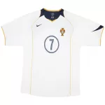 Figo #7 Retro Portugal Away Jersey Euro Cup 2004 - minejerseys