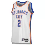 Unisex Oklahoma City Thunder Shai Gilgeous-Alexander #2 White Swingman Jersey - Association Edition - minejerseys