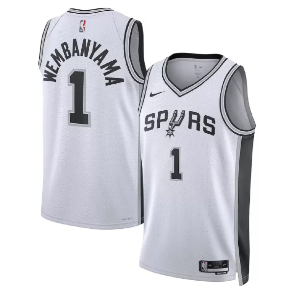 Unisex San Antonio Spurs Victor Wembanyama #1 White Swingman Jersey - Association Edition - minejerseys