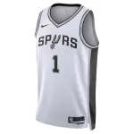 Unisex San Antonio Spurs Victor Wembanyama #1 White Swingman Jersey - Association Edition - minejerseys