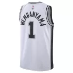 Unisex San Antonio Spurs Victor Wembanyama #1 White Swingman Jersey - Association Edition - minejerseys