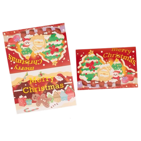 Custom Christmas Card – Gingerbread House – Personalized Message - minejerseys