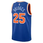 Unisex New York Knicks Mikal Bridges #25 Blue Swingman Jersey - Icon Edition - minejerseys