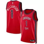 Unisex New Orleans Pelicans Zion Williamson #1 Red Swingman Jersey - Statement Edition - minejerseys