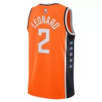 Unisex Los Angeles Clippers Kawhi Leonard #2 Orange Swingman Jersey 2025/26 - City Edition - minejerseys