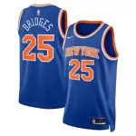 Unisex New York Knicks Mikal Bridges #25 Blue Swingman Jersey - Icon Edition - minejerseys