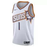 Unisex Phoenix Suns Devin Booker #1 White Swingman Jersey - Association Edition - minejerseys
