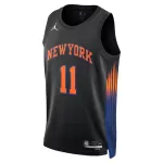 Unisex New York Knicks Jalen Brunson #11 Black Swingman Jersey - Statement Edition - minejerseys