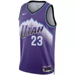Unisex Utah Jazz Lauri Markkanen #23 Purple Swingman Jersey - Icon Edition - minejerseys