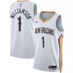Unisex New Orleans Pelicans Zion Williamson #1 White Swingman Jersey - Association Edition - minejerseys