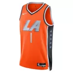 Unisex Los Angeles Clippers James Harden #1 Orange Swingman Jersey 2025/26 - City Edition - minejerseys