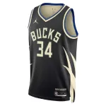 Unisex Milwaukee Bucks Giannis Antetokounmpo #34 Black Swingman Jersey - Statement Edition - minejerseys