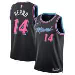 Unisex Miami Heat Tyler Herro #14 Black Swingman Jersey 2025/26 - City Edition - minejerseys