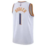 Unisex Phoenix Suns Devin Booker #1 White Swingman Jersey - Association Edition - minejerseys