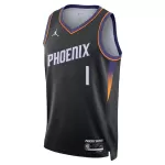 Unisex Phoenix Suns Devin Booker #1 Black Swingman Jersey - Statement Edition - minejerseys