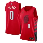 Unisex Portland Trail Blazers Damian Lillard #0 Red Swingman Jersey - Statement Edition - minejerseys