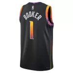 Unisex Phoenix Suns Devin Booker #1 Black Swingman Jersey - Statement Edition - minejerseys