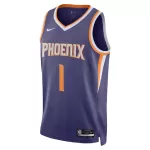 Unisex Phoenix Suns Devin Booker #1 Purple Swingman Jersey - Icon Edition - minejerseys