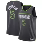 Unisex Minnesota Timberwolves Anthony Edwards #5 Navy Swingman Jersey - Icon Edition - minejerseys