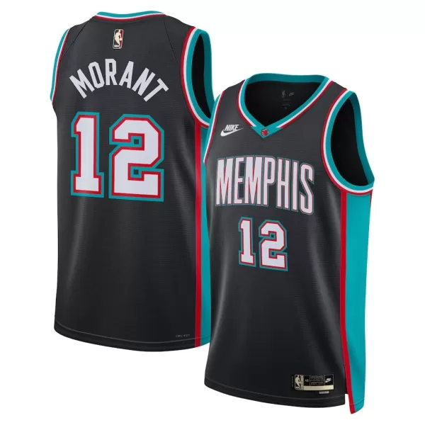 Men's Memphis Grizzlies Grizzlies Ja Morant #12 Black Swingman Jersey - Classic Edition - minejerseys