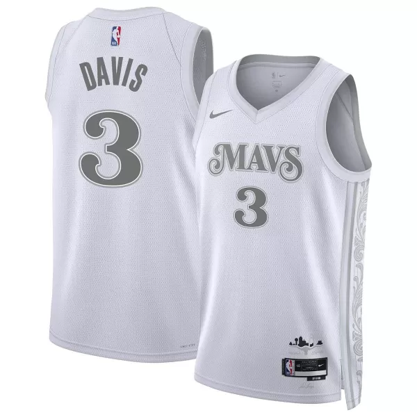 Men's Dallas Mavericks Anthony Davis #3 White Swingman Jersey - City Edition - minejerseys