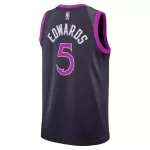 Unisex Minnesota Timberwolves Anthony Edwards #5 Navy Swingman Jersey - Icon Edition - minejerseys
