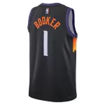 Unisex Phoenix Suns Devin Booker #1 Black Swingman Jersey 2025/26 - City Edition - minejerseys