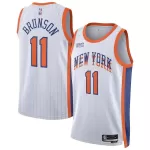 Unisex New York Knicks Jalen Brunson #11 White Swingman Jersey - City Edition - minejerseys