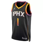 Unisex Phoenix Suns Devin Booker #1 Black Swingman Jersey - Statement Edition - minejerseys