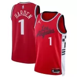 Unisex Los Angeles Clippers James Harden #1 Red Swingman Jersey - Statement Edition - minejerseys