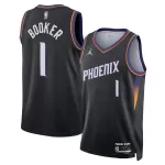 Unisex Phoenix Suns Devin Booker #1 Black Swingman Jersey - Statement Edition - minejerseys