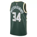 Unisex Milwaukee Bucks Giannis Antetokounmpo #34 Hunter Green Swingman Jersey - Icon Edition - minejerseys