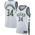 Unisex  Milwaukee Bucks Giannis Antetokounmpo #34 White Swingman Jersey - Association Edition - minejerseys