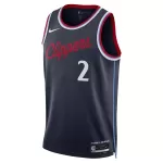 Unisex Los Angeles Clippers Kawhi Leonard #2 Navy Swingman Jersey - Icon Edition - minejerseys