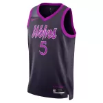 Unisex Minnesota Timberwolves Anthony Edwards #5 Navy Swingman Jersey - Icon Edition - minejerseys