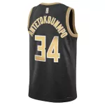 Unisex Milwaukee Bucks Giannis Antetokounmpo #34 Cream Swingman Jersey 2025/26 - City Edition - minejerseys