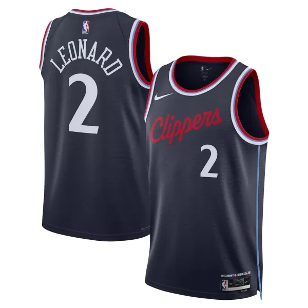 Men's Los Angeles Clippers Kawhi Leonard #2 Navy Swingman Jersey - Icon Edition - minejerseys