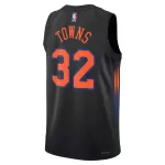 Unisex New York Knicks Karl-Anthony Towns #32 Black Swingman Jersey - Statement Edition - minejerseys