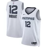 Men's Memphis Grizzlies Grizzlies Ja Morant #12 White Swingman Jersey - Association Edition - minejerseys