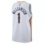 Unisex New Orleans Pelicans Zion Williamson #1 White Swingman Jersey - Association Edition - minejerseys