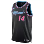 Unisex Miami Heat Tyler Herro #14 Black Swingman Jersey 2025/26 - City Edition - minejerseys