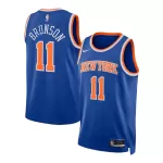 Unisex New York Knicks Jalen Brunson #11 Blue Swingman Jersey - Icon Edition - minejerseys