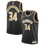 Unisex Milwaukee Bucks Giannis Antetokounmpo #34 Cream Swingman Jersey 2025/26 - City Edition - minejerseys